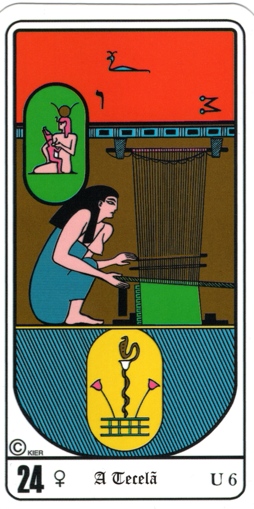 Queen of Wands - Egyptian