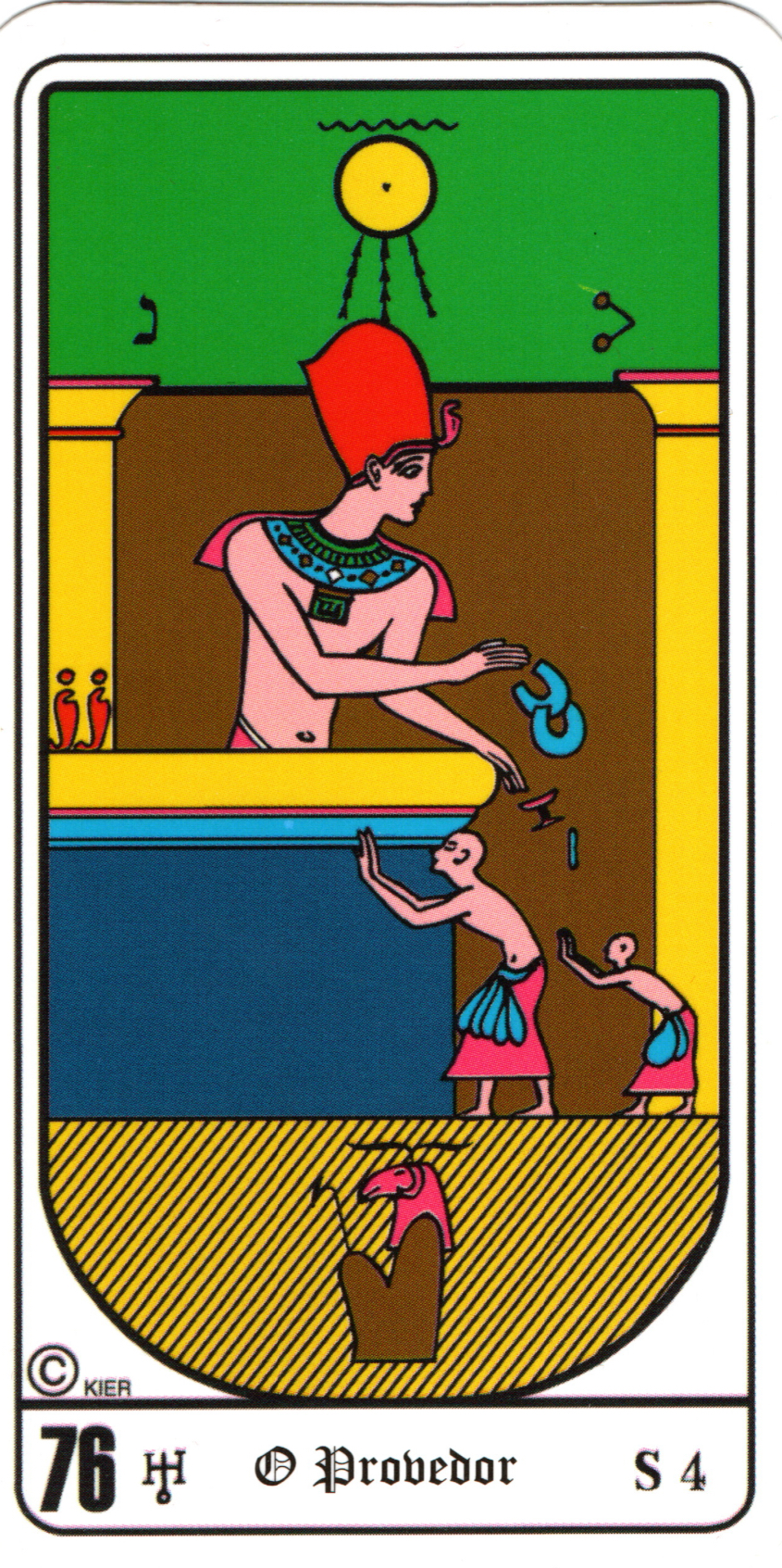 Three of Pentacles - Egyptian