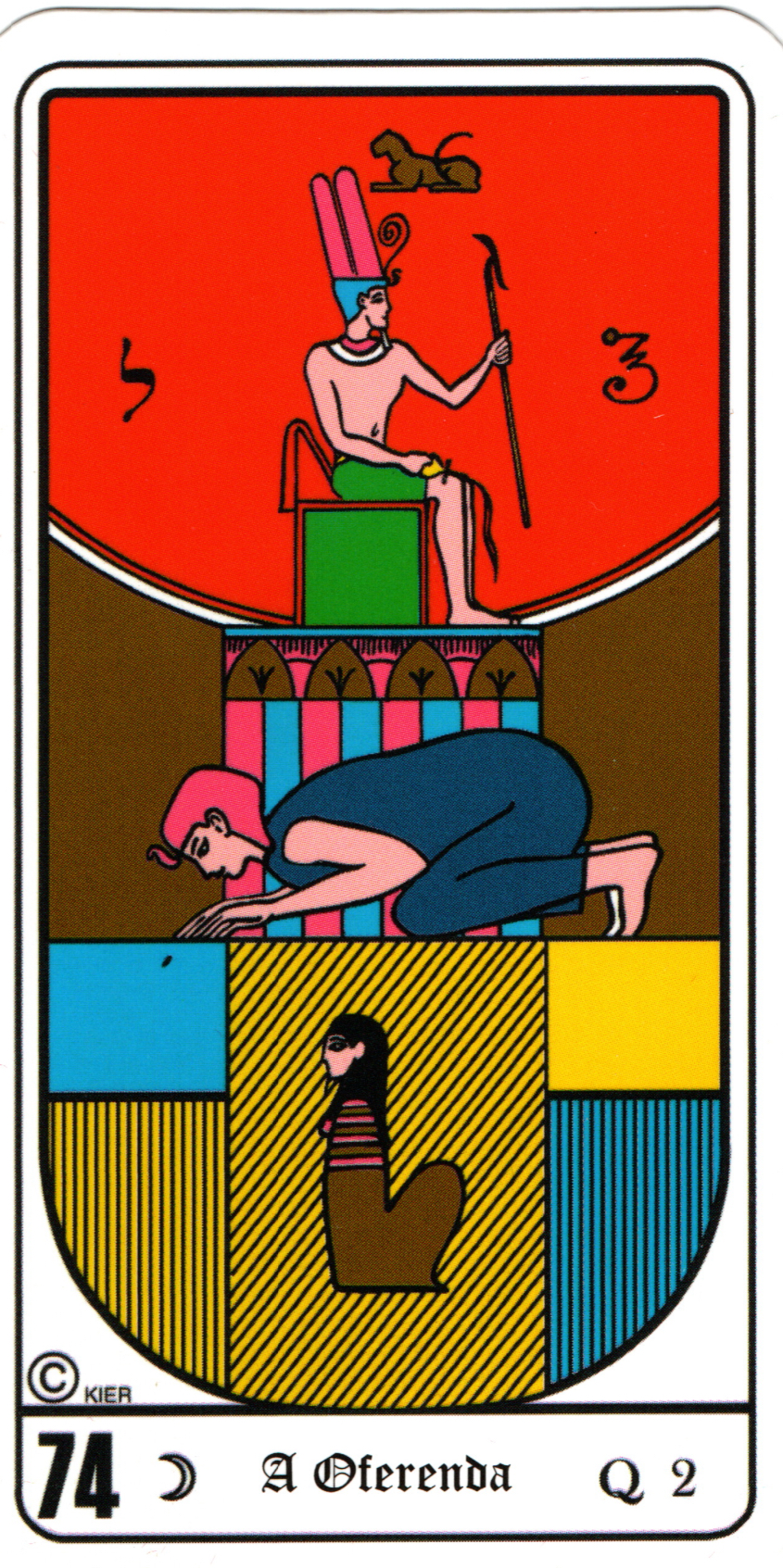 Five of Pentacles - Egyptian