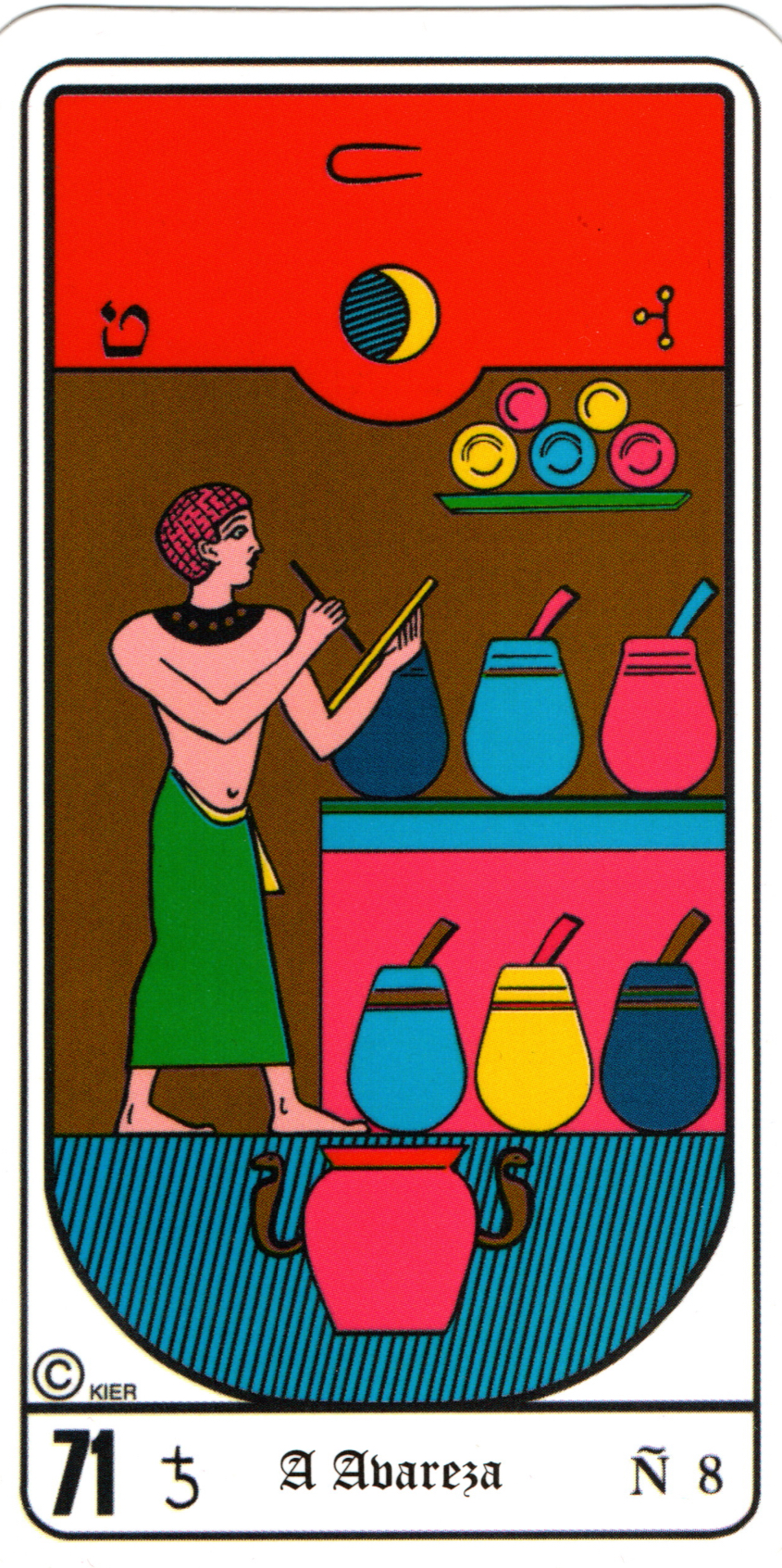 Eight of Pentacles - Egyptian