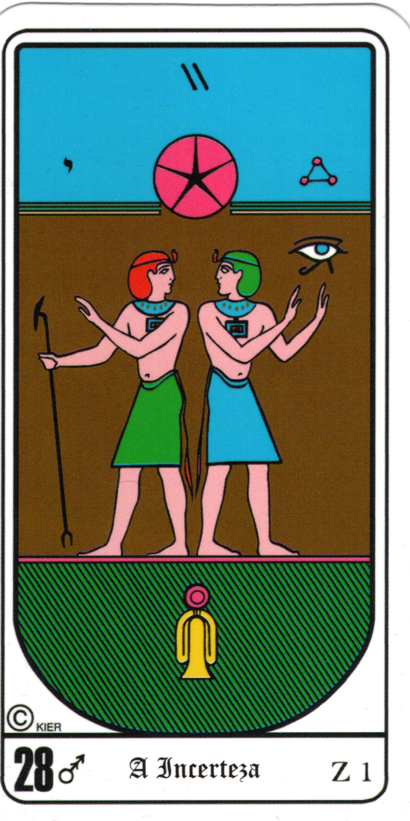 Nine of Wands - Egyptian