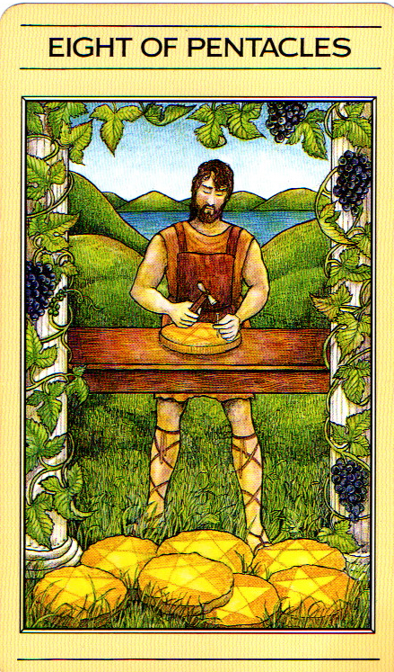 Eight of Pentacles - Mythic