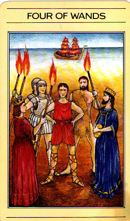 Four of Wands - Mythic