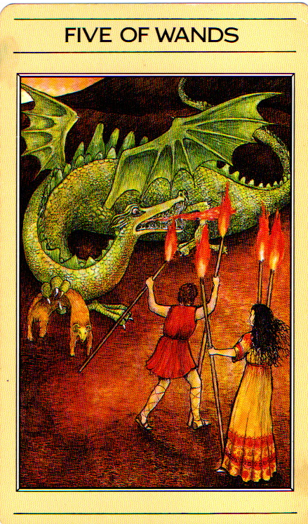 Five of Wands - Mythic