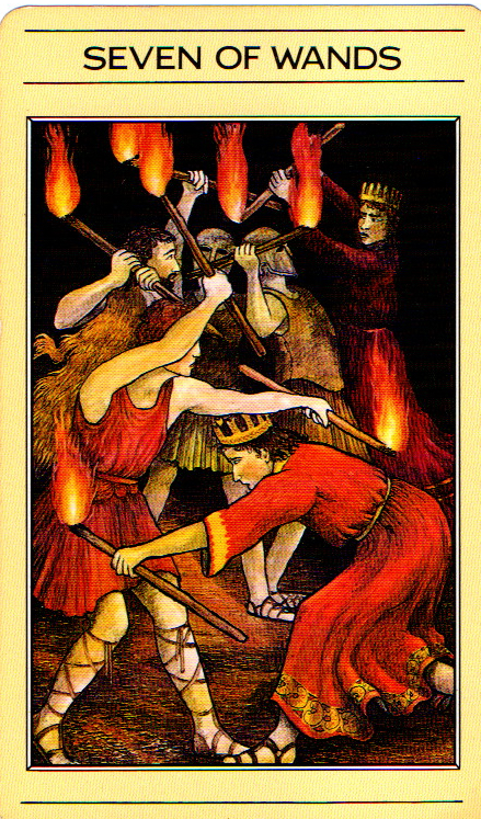 Seven of Wands - Mythic