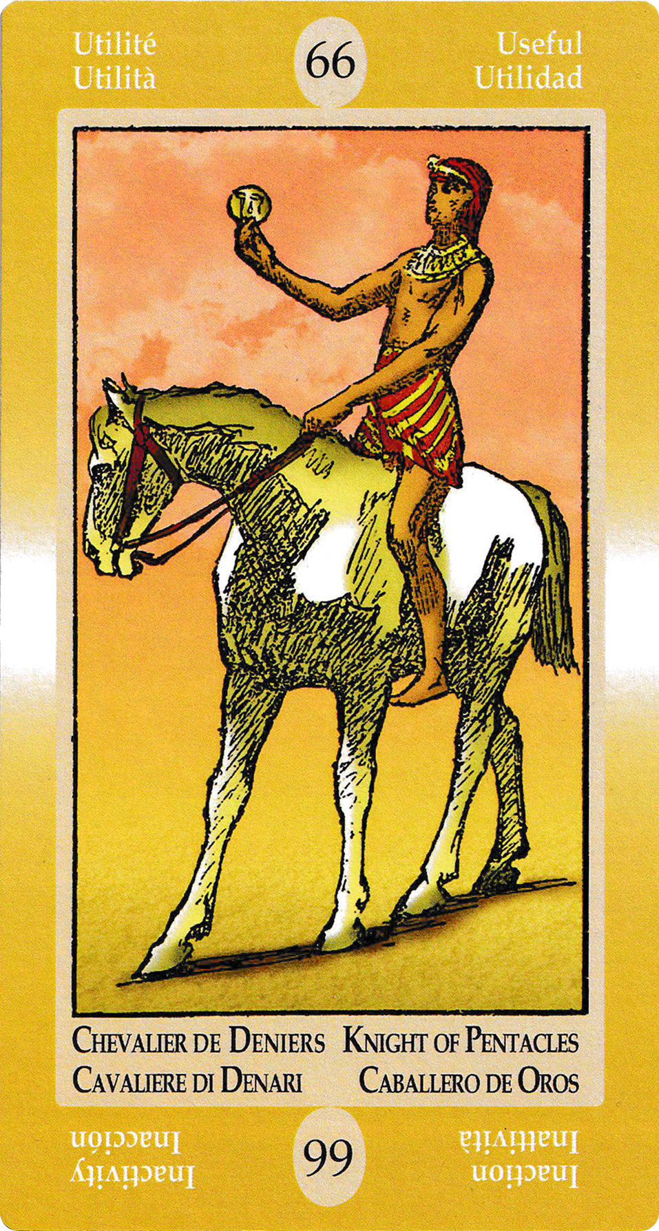 Knight of Pentacles - Papus Divinatory