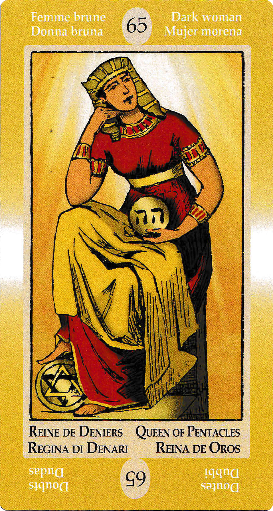 Queen of Pentacles - Papus Divinatory