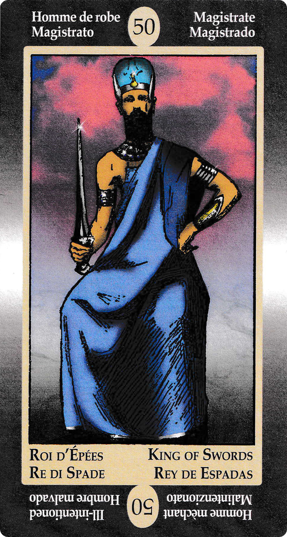 King of Swords - Papus Divinatory