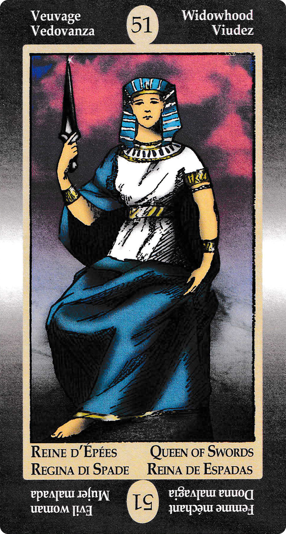 Queen of Swords - Papus Divinatory