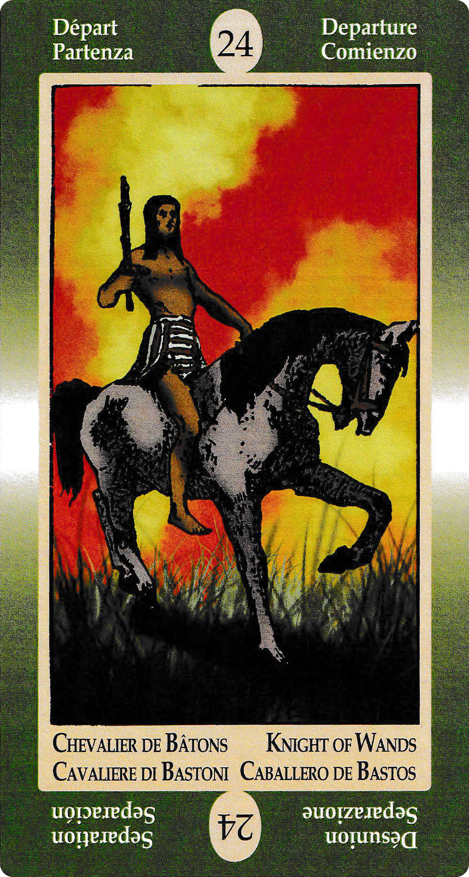 Knight of Wands - Papus Divinatory