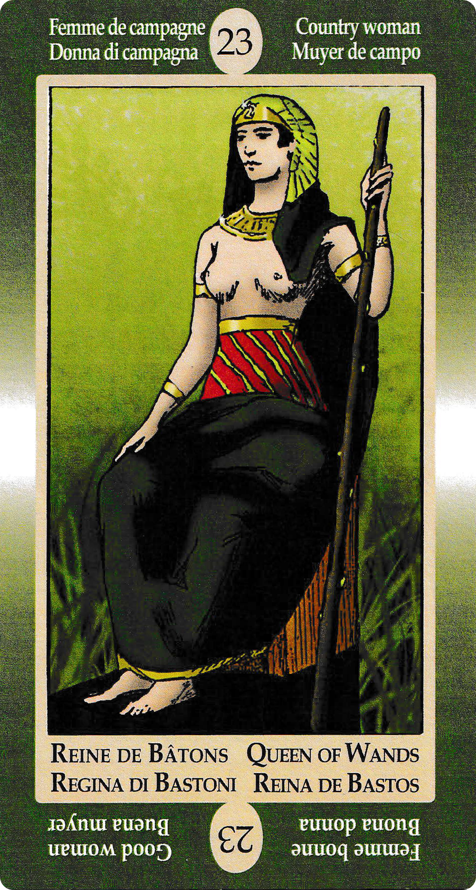 Queen of Wands - Papus Divinatory