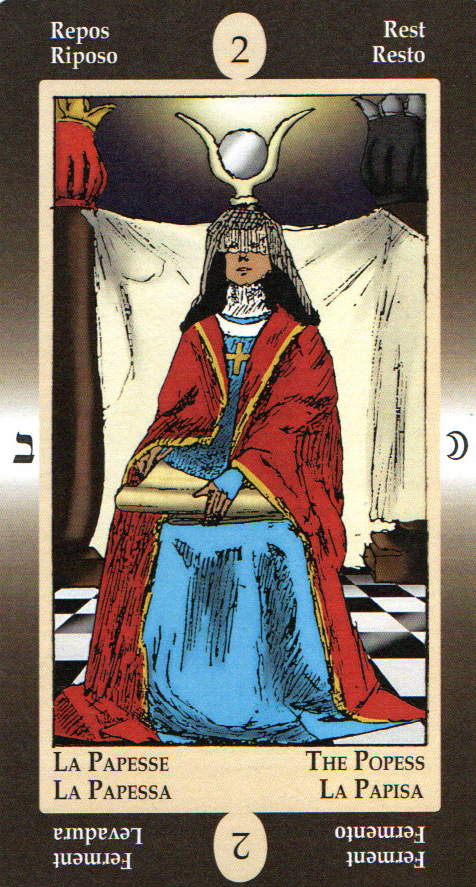 The High Priestess - Papus Divinatory