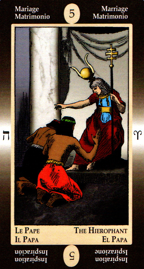 The Hierophant - Papus Divinatory