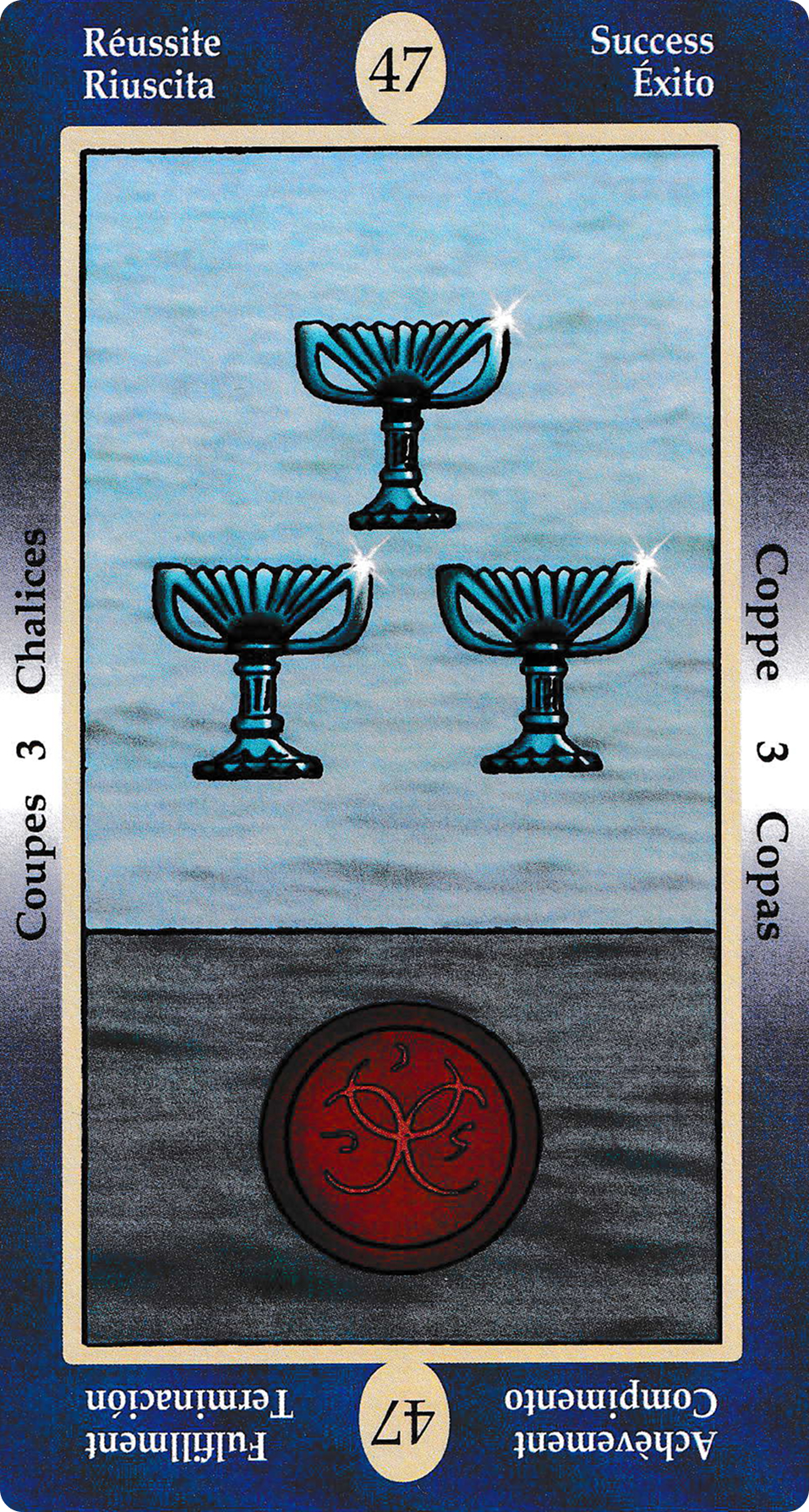 Three of Cups - Papus Divinatory