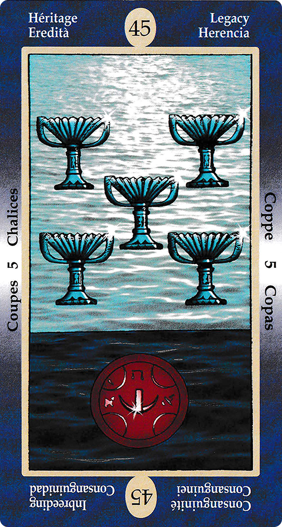 Five of Cups - Papus Divinatory