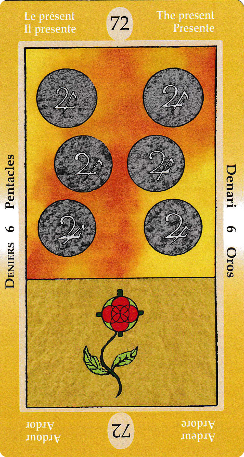 Six of Pentacles - Papus Divinatory