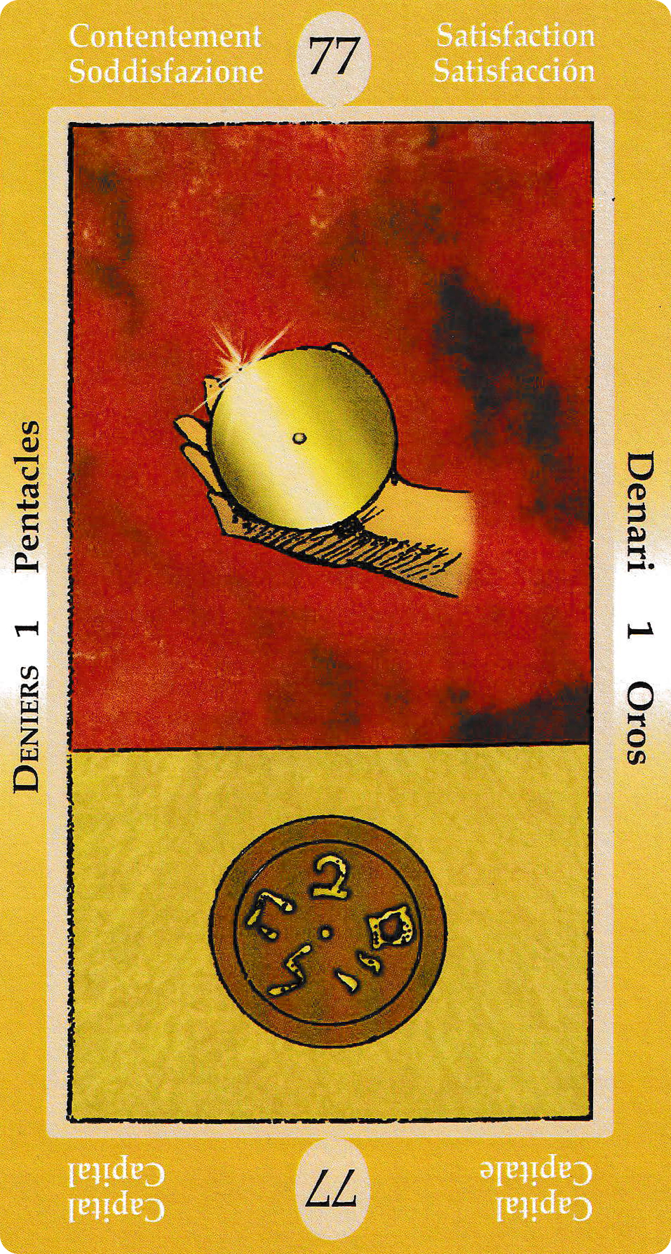Ace of Pentacles - Papus Divinatory