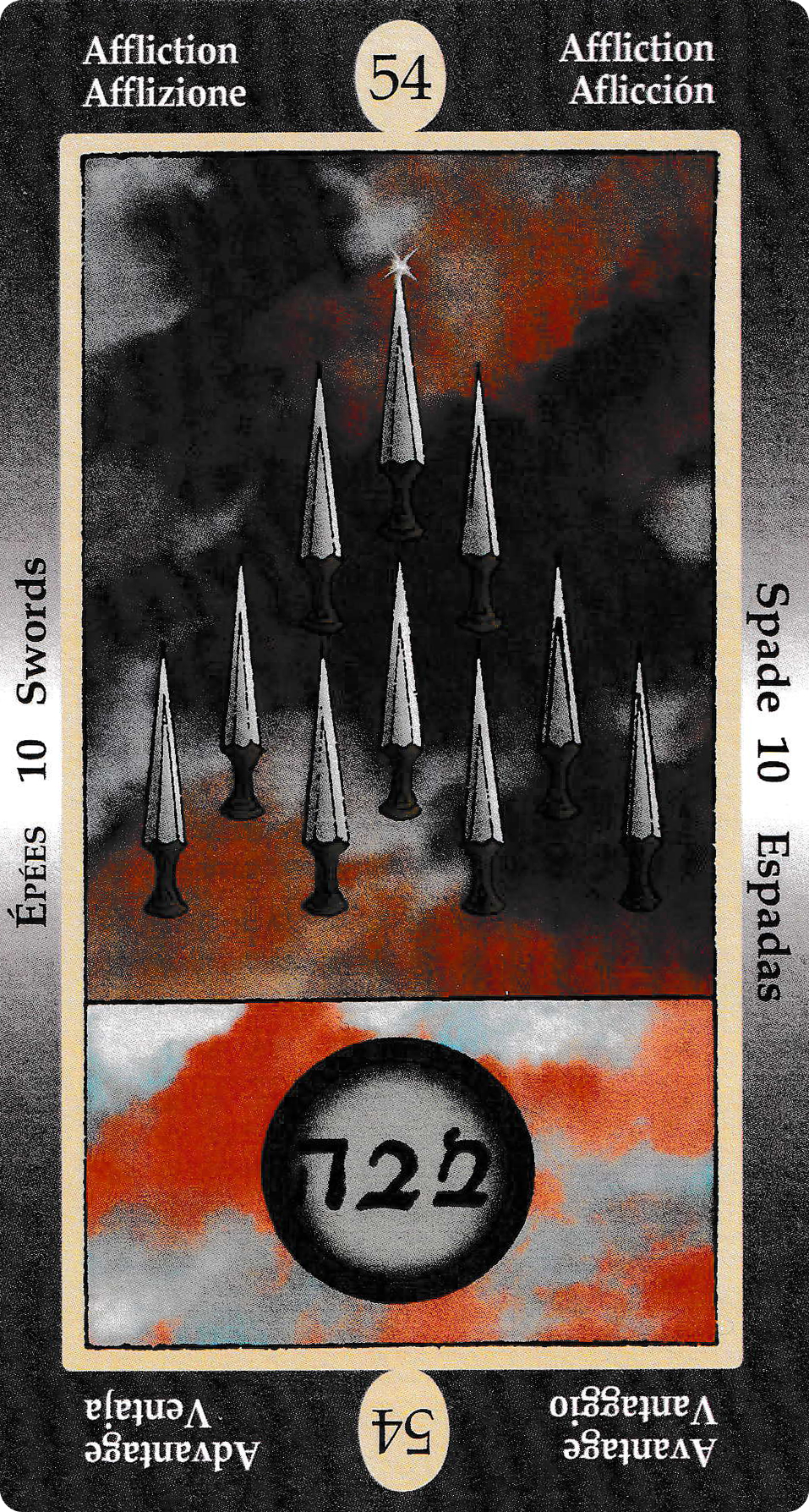 Ten of Swords - Papus Divinatory