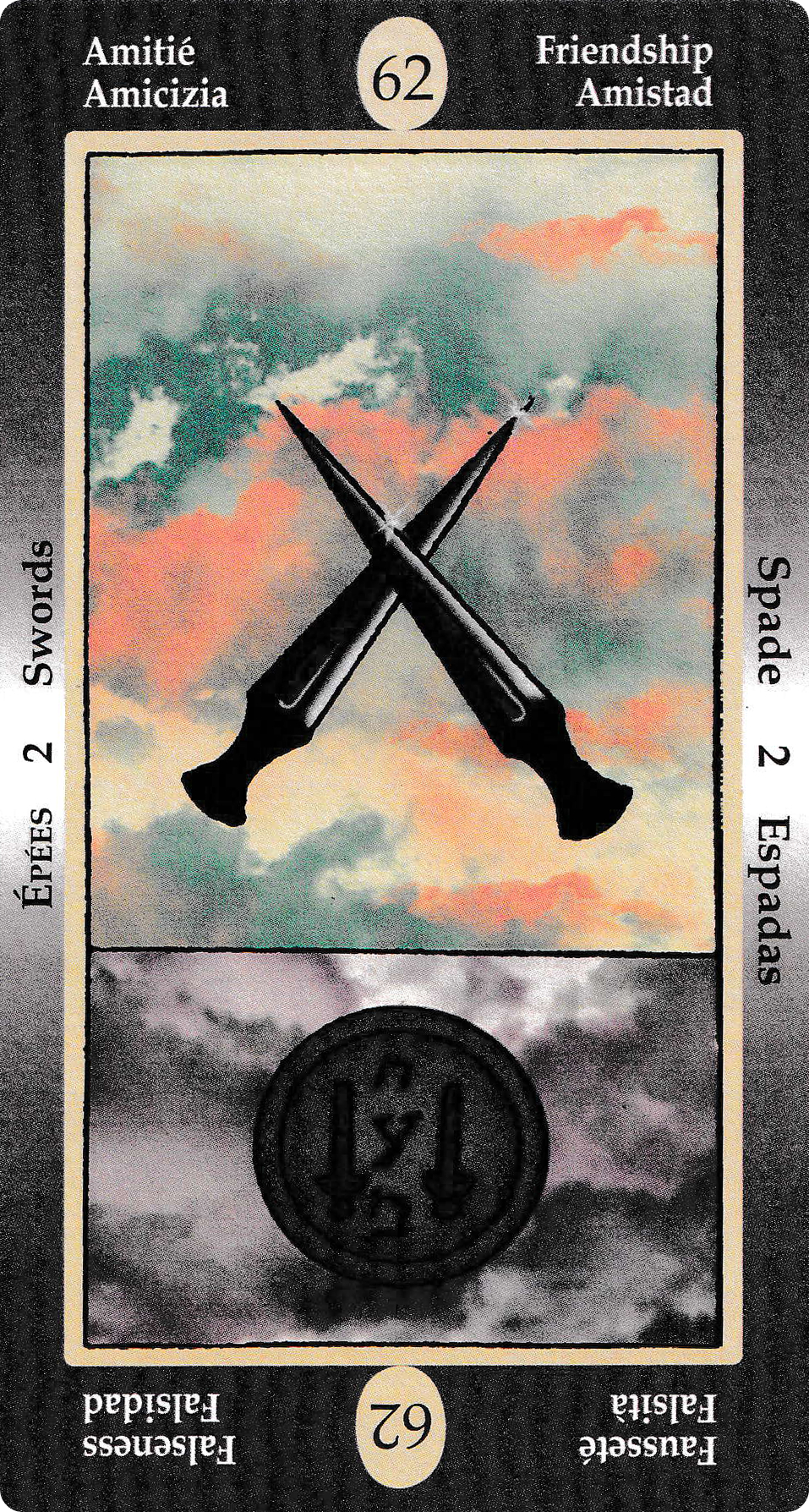 Two of Swords - Papus Divinatory