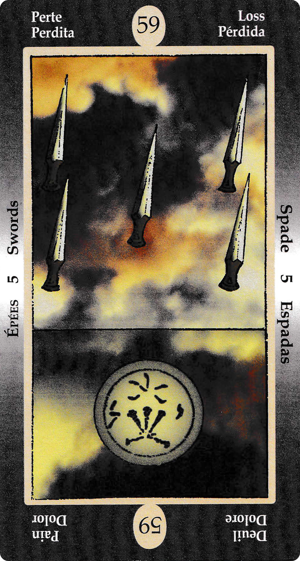 Five of Swords - Papus Divinatory