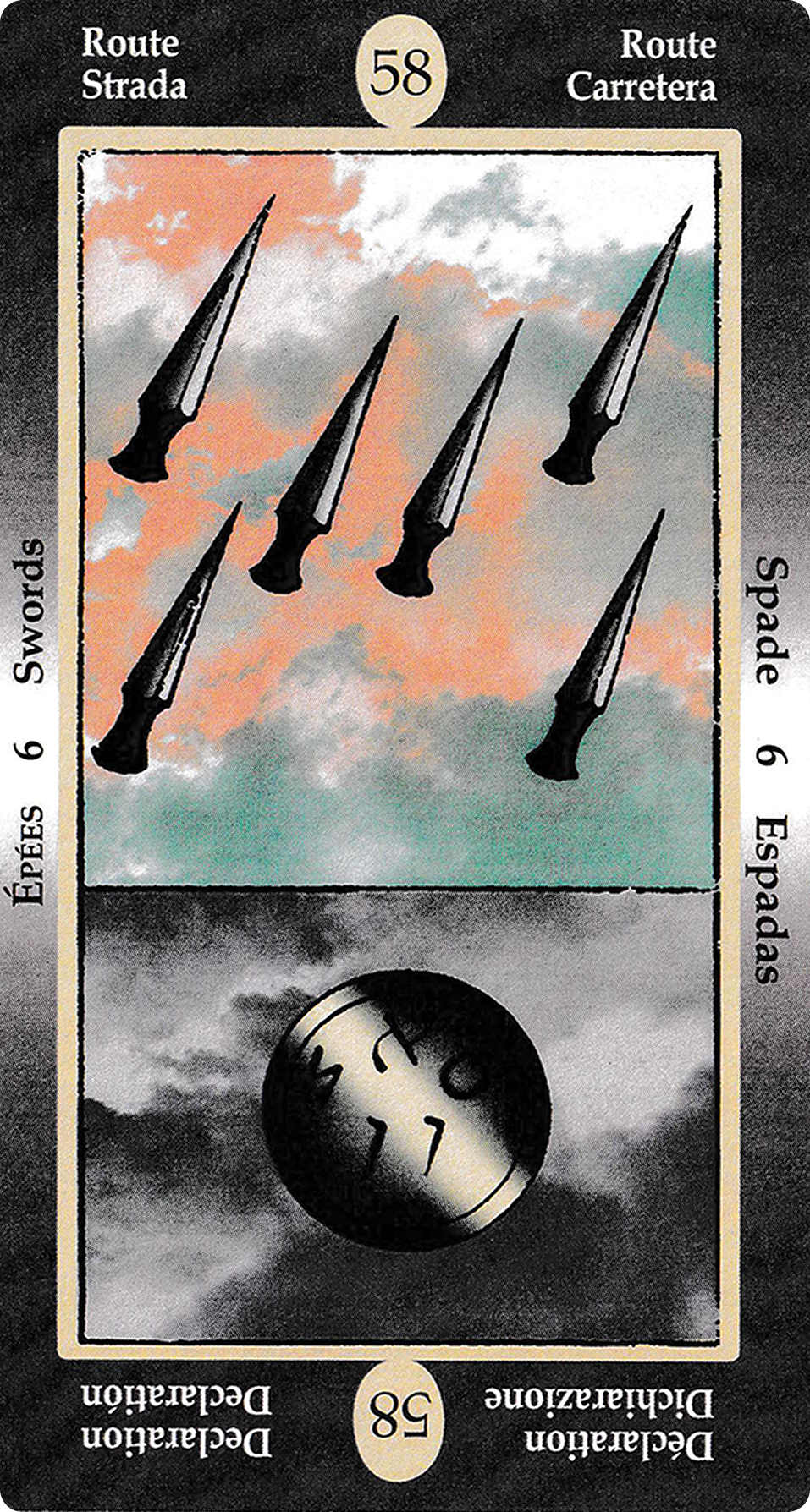 Six of Swords - Papus Divinatory
