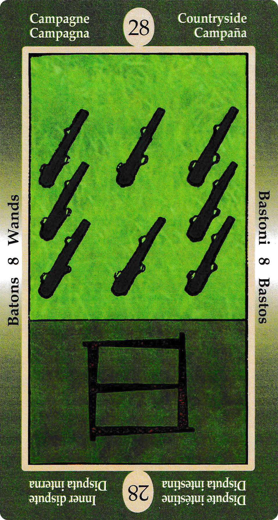 Eight of Wands - Papus Divinatory
