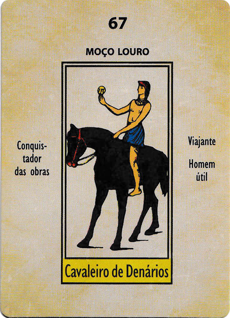 Knight of Pentacles - Papus Kaabalistic