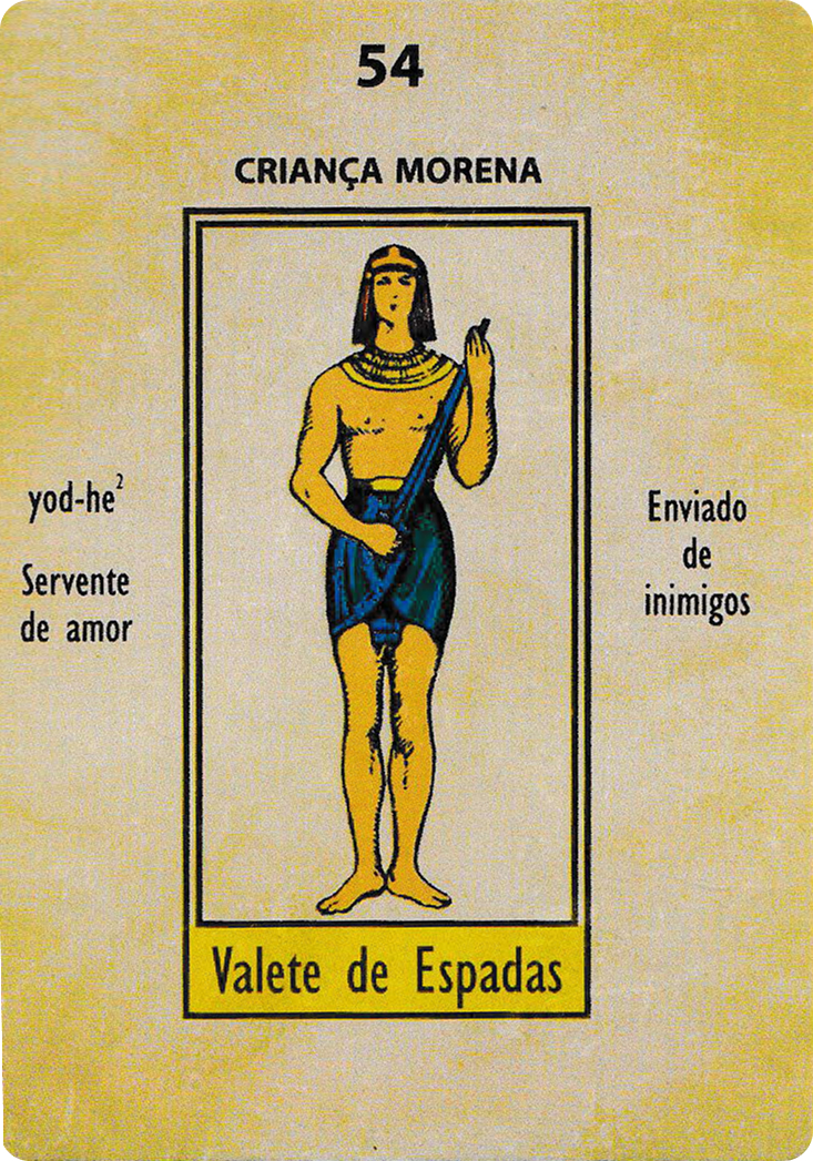 Page of Swords - Papus Kaabalistic