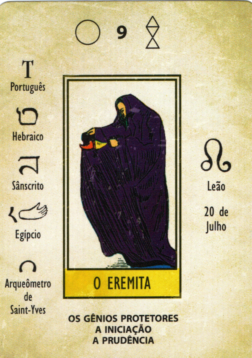 The Hermit - Papus Kaabalistic