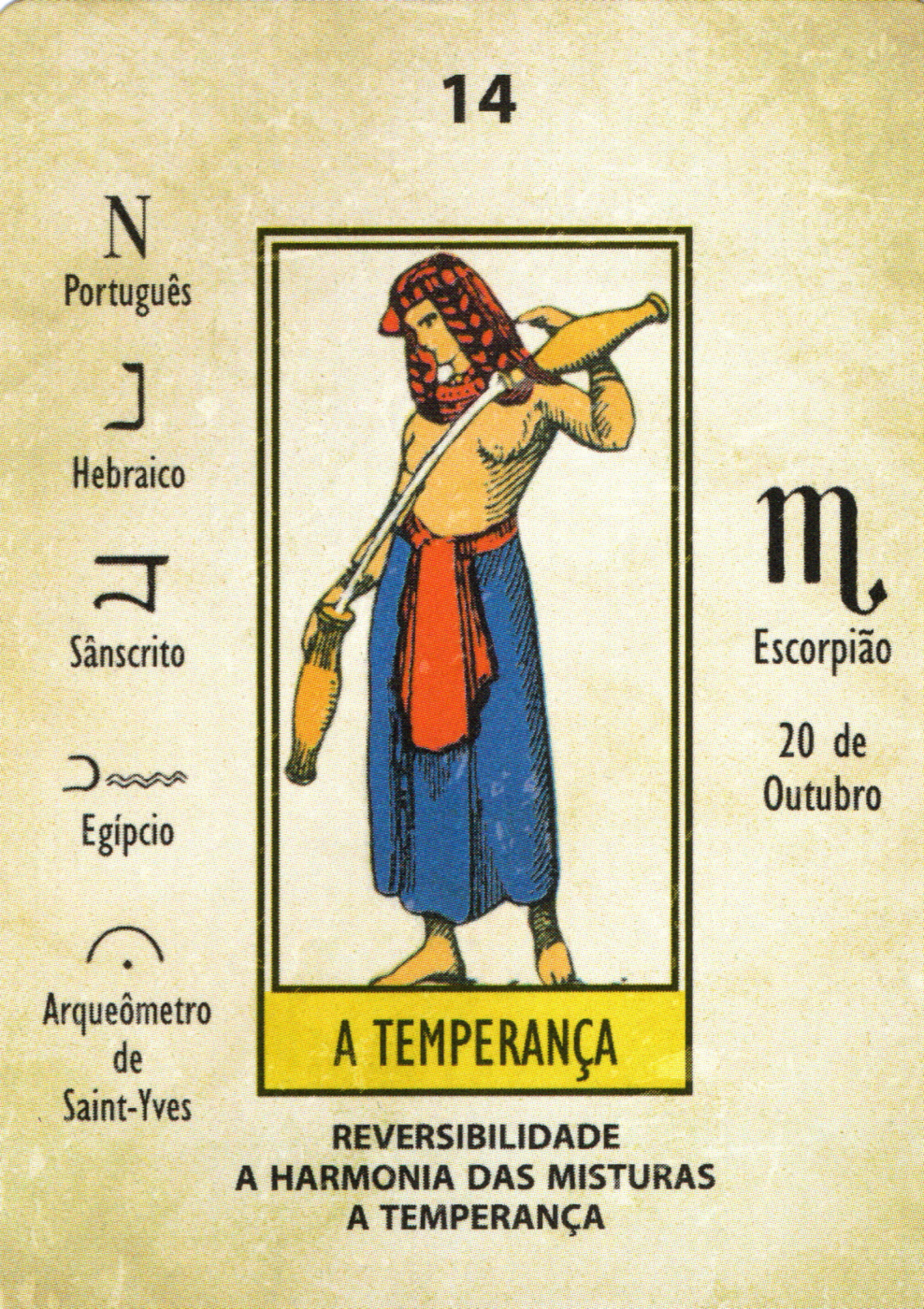 Temperance - Papus Kaabalistic