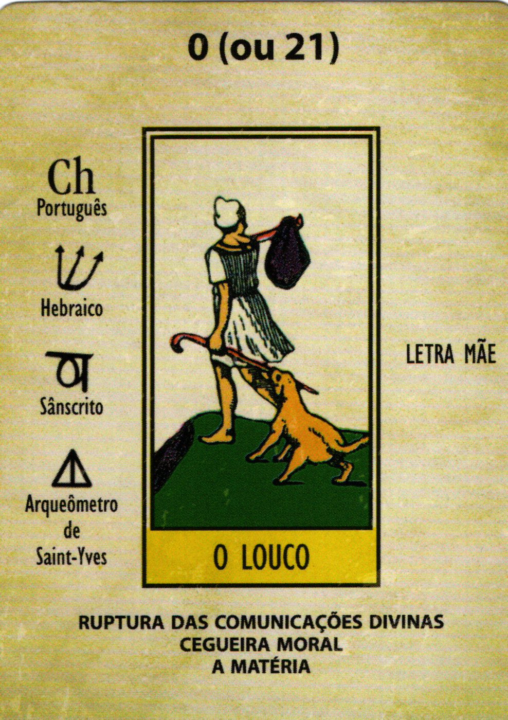 The Fool - Papus Kaabalistic