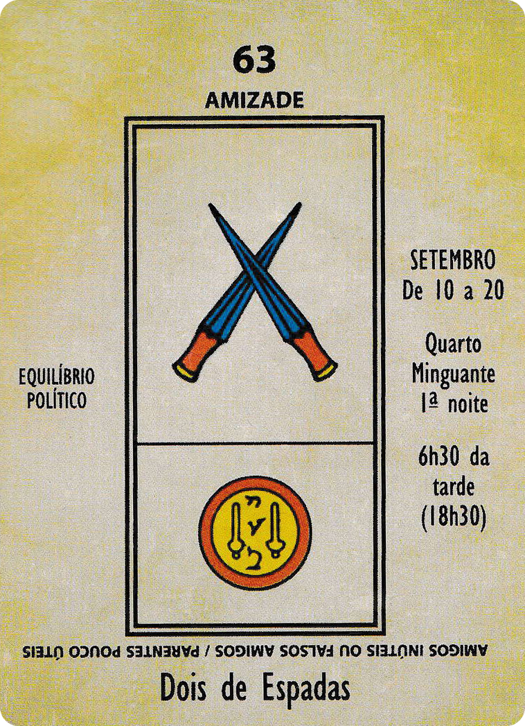 Two of Swords - Papus Kaabalistic