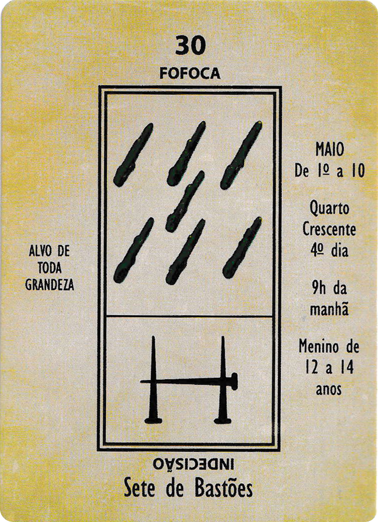 Seven of Wands - Papus Kaabalistic