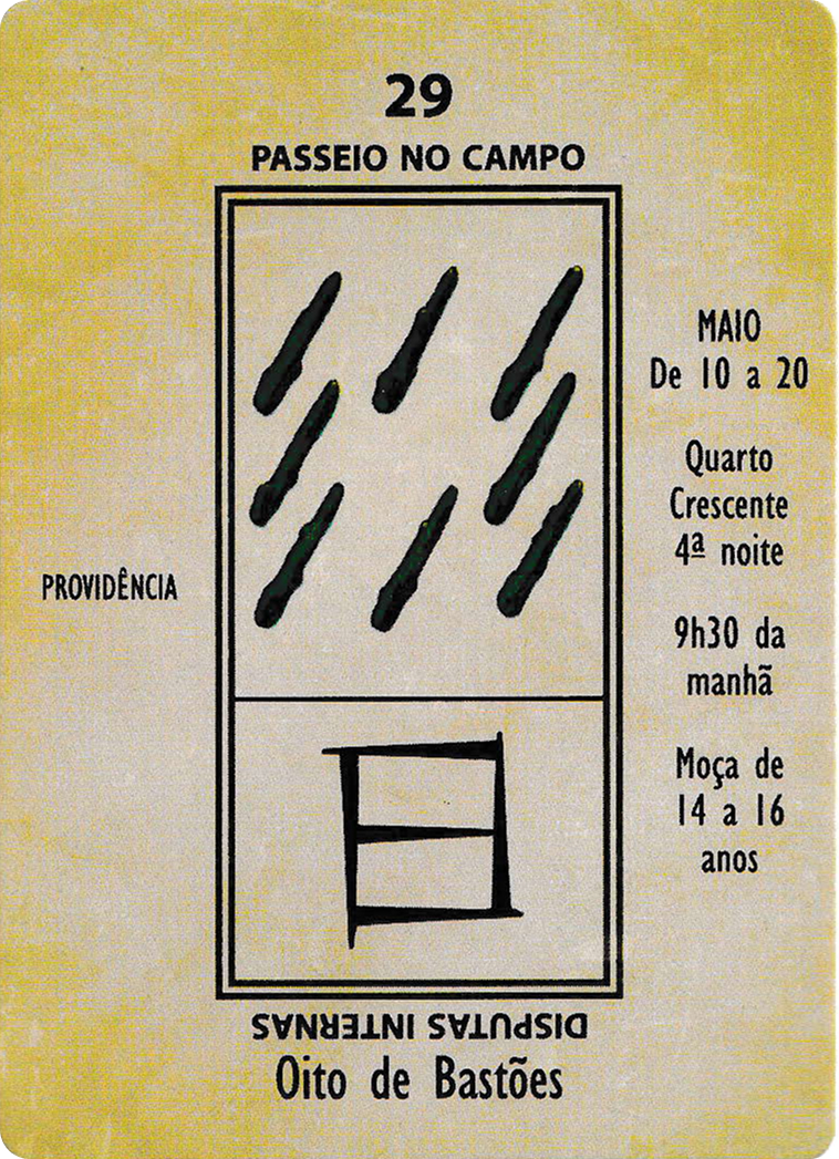 Eight of Wands - Papus Kaabalistic