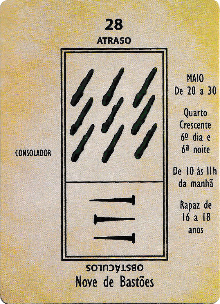 Nine of Wands - Papus Kaabalistic