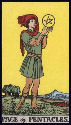 Page of Pentacles - Rider Waite