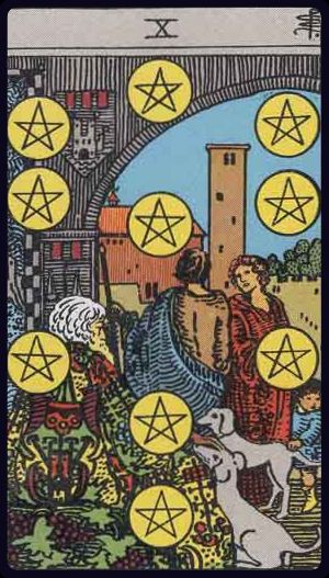 Ten of Pentacles - Rider Waite