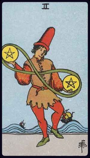 Two of Pentacles - Rider Waite