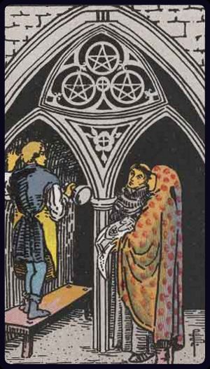 Three of Pentacles - Rider Waite