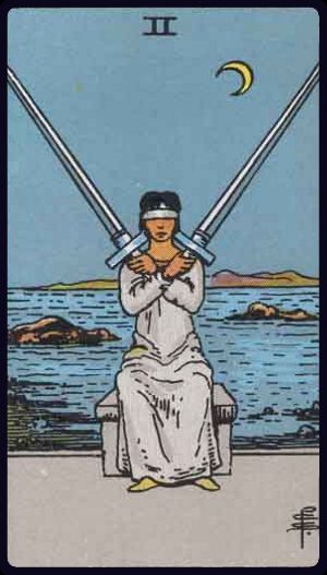 Two of Swords - Rider Waite