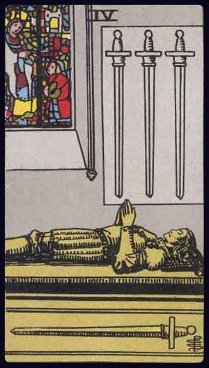 Four of Swords - Rider Waite