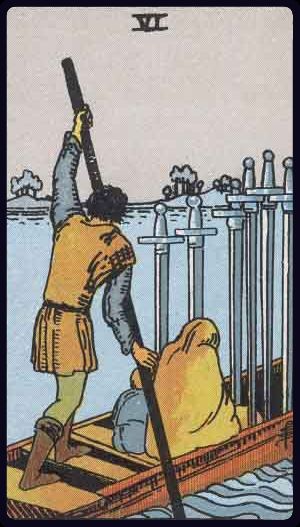 Six of Swords - Rider Waite