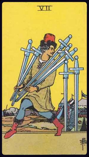 Seven of Swords - Rider Waite