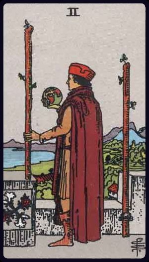 Two of Wands - Rider Waite