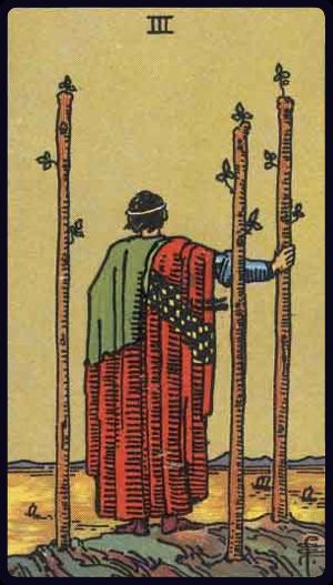 Three of Wands - Rider Waite