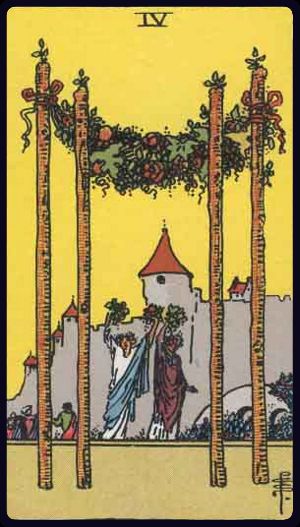 Four of Wands - Rider Waite