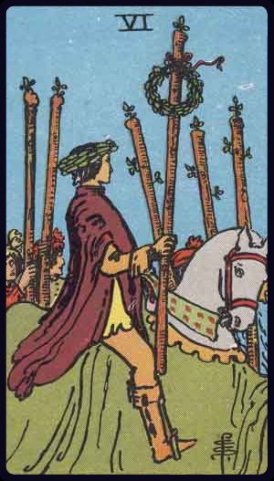 Six of Wands - Rider Waite