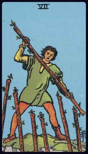 Seven of Wands - Rider Waite