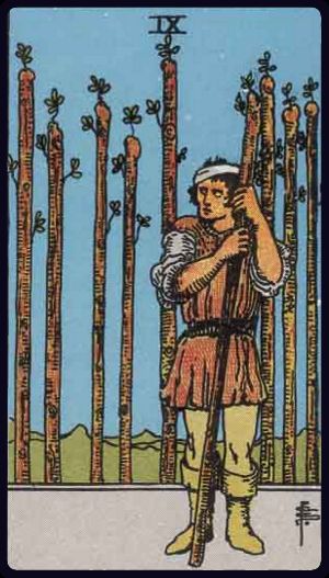 Nine of Wands - Rider Waite